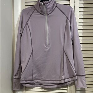 Eddie Bauer Women’s Large Light Purple Half-Zip Pullover